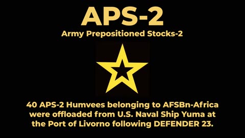 AFSBn-Africa APS-2 Humvees return from DEFENDER 23 via U.S. Naval Ship Yuma