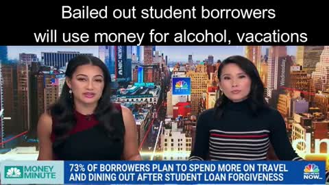 Student loan bailout recipients will use money on alcohol, vacations