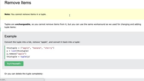 Python Coding for beginners 24 Python Tuples; Update&change Tuples values, Join two Tuples, Remove &