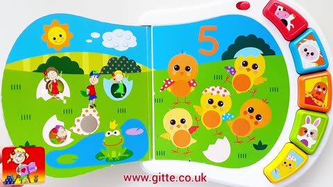 Number Farm Board Book | Numbers, Colours, Sound Animal Book | Read Aloud