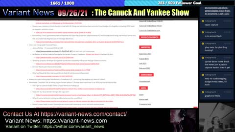 Canuck & Yankee Show 9/26/21 : Water Technology