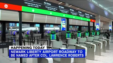Robin Roberts' father, Tuskegee Ariman Colonel Lawrence Roberts, honored by Newark airport