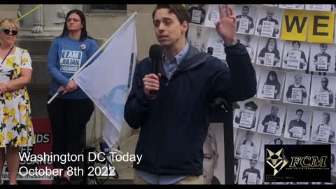 Hands off Julian Assange Washington DC Speakers October 8, 2022 #freejulianassange
