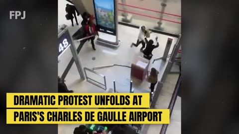 PARIS airport: All Hell breaks loose as Muslims try to stop deportation of Muslim illegal