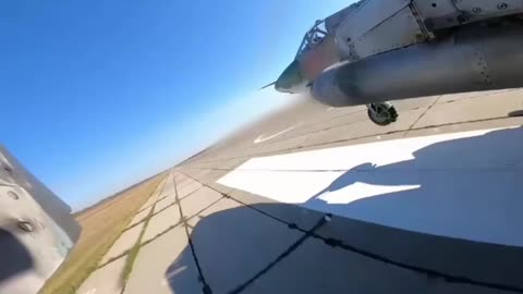 Su-25 attack aircraft of the Russian Aerospace Forces on combat mission