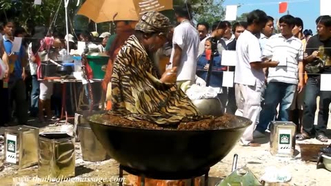 Buddhist monk in boiling oil