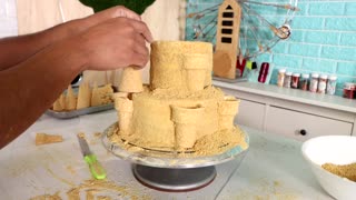 Grocery Store Cakes into a Sand Castle Cake! Cake Transformation