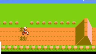Excite Bike 1984 Retro Family Computer Video Game