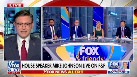 ‘Fox And Friends’ Host Presses House Speaker Mike Johnson About Ukraine Aid, Resignation
