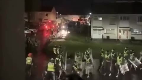 Riots break out in a small town in rural Scotland Auchinleck because of Muslims