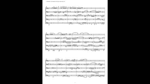 J.S. Bach - Well-Tempered Clavier: Part 2 - Fugue 05 (Euphonium-Tuba Quintet)