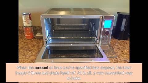 Cuisinart TOB-135N Deluxe Convection Toaster Oven Broiler, Brushed Stainless