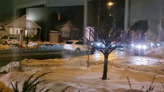 City Shoots Snow into Trucks After Snowstorms