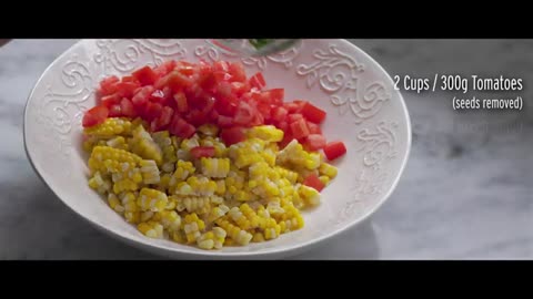 15 MINUTES Fresh Corn and Tomato Salad - Easy Salad Recipe Summer Salad Food Impromptu