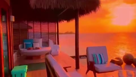 Pôr do sol no Sandals Resorts na Jamaica 🌅 Quem você levaria 🧡 Vídeo via