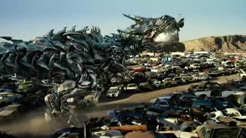 Bumblebee vs. Crosshairs junkyard _fight_ from Transformers_ The Last Knight. 😂