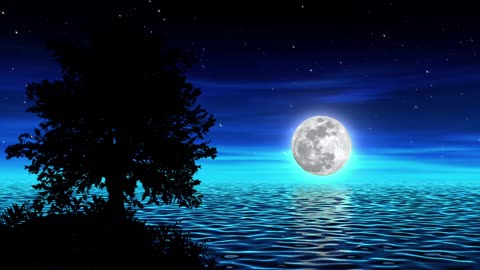 432Hz Sleep Music with Moonshine in the Water - Induce Deep Sleep and Relaxation