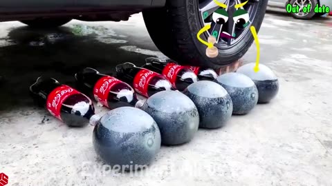 Crushing Crunchy & Soft Things by Car | Experiment Car vs Nails, Coca Cola |Woa Doodles Funny Videos