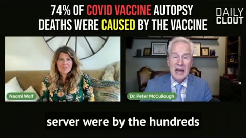 74% of Covid Vaccine deaths found in autopsy review Dr. Naomi Wolf & Dr. Peter Mcullough (10-07-23)