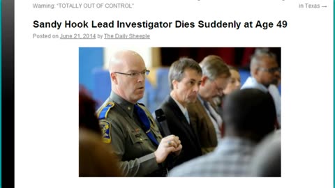 Sandy Hook Lead Investigator Dies Suddenly at Age 49 - DAHBOO77 - 2014