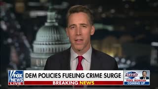 HAWLEY UNLOADS: Biden DOJ Ignoring Crime, Targeting Political Opponents