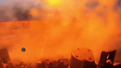 Russian strike on Ukrainian trench