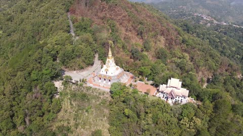 Drone Flight over the KMT Chinese Village Mae Salong