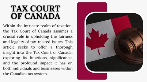Tax Court of Canada | Rosen and Tax Law Associates