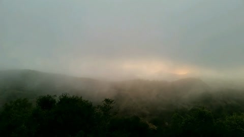 Time Lapse - Pacific Fog In The Santa Monicas'