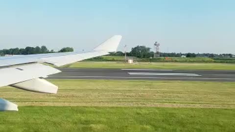 American airlines take off from CLT to FCO