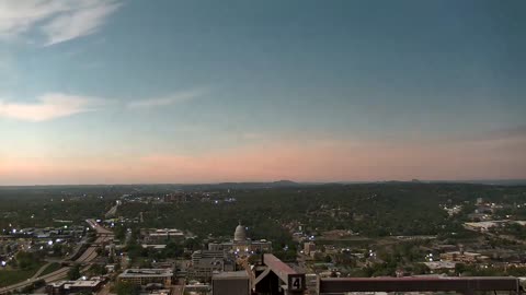 Time-lapse of the total solar eclipse in Little Rock, Arkansas