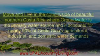 Costa Rica where Groundwater is the primary water source