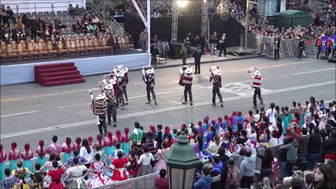 Bolivian and Peruvian traditional dance festival and celebrations in Santiago, Chile