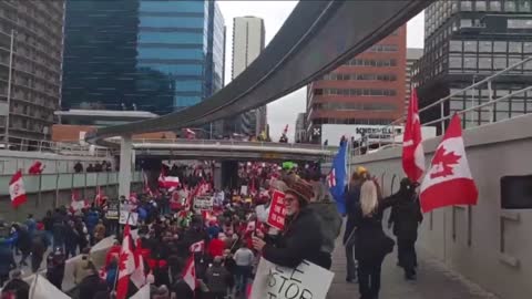 Calgary, Canada out in force, this is fast becoming a nationwide fight