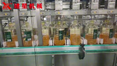 HBM Load Cell Based 12-nozzle Linear Filling Machine 1800BPH for 5L PET Bottled Camellia Oil