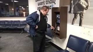 Calling Home Old School on a Payphone From Akron Canton Airport