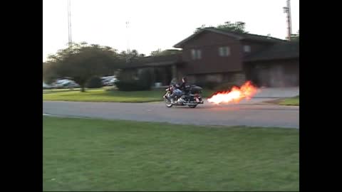 RoscoeB Harley Davidson Motorcycle Engine To Start A Campfire