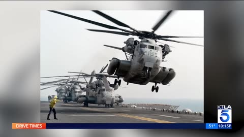 U.S. Marines missing after helicopter crash