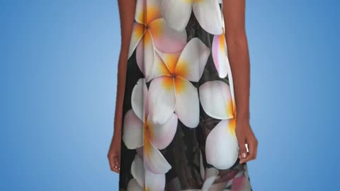 Plumeria Dress | A-Line Flower Printed Dress – #Shorts ✨ 3