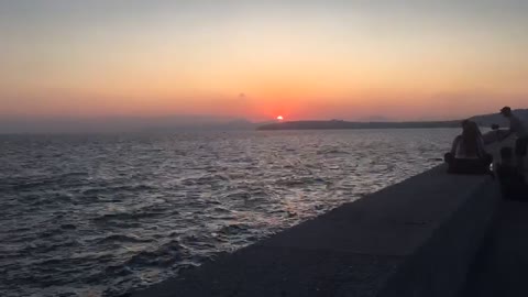 How the sun goes down in Greece