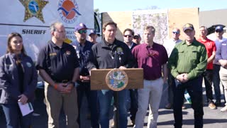 Gov. DeSantis Is in Bay County Responding to Wildfire Damages