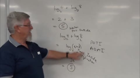 Math Logs 03 Addition The POTI Rule Mostly for Years/Grade 10, 11 & 12 Academic Courses Logarithms