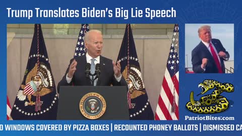 WATCH Trump Translates Biden's Big Lie Speech LOL!