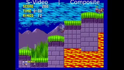 061 - Sega Genesis - Composite vs S-Video Comparison - S-Video Mod results