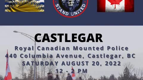 STAND UNITED. AUG 20TH 2022 NOW 24 CITIES CANADA-WIDE . INFORMED CONSENT WAS DELIVERED TO ALL 24 THE RCMP DETACHMENTS BY REGISTERED MAIL. MORE TO COME. Alright alright Canada! Are you ready?! Look what we have here - the West is standing up and speaking o