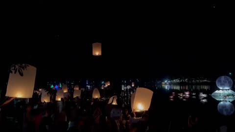 Celebrating Loy Krathong in Chiang Mai feels like unreal romantic experience