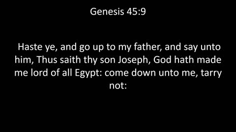 KJV Bible Genesis Chapter 45