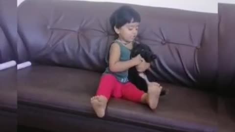 play with little black baby