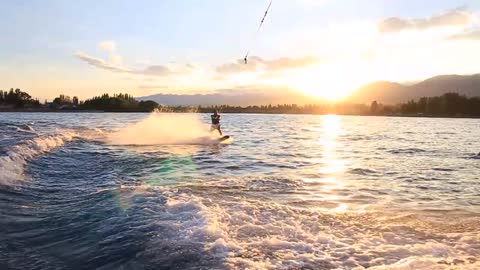 Wakeboarding on the lake!