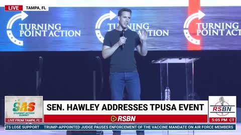 WATCH: Senator Josh Hawley Address Students at TPUSA Student Action Summit 7-22-22